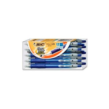 Bic Bic Velocity Ballpoint Pen, Medium, Blue Ink, Dozen VLG11BE
